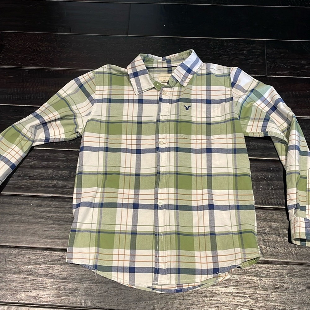 New without tag, American Eagle Kids stripe button down shirt